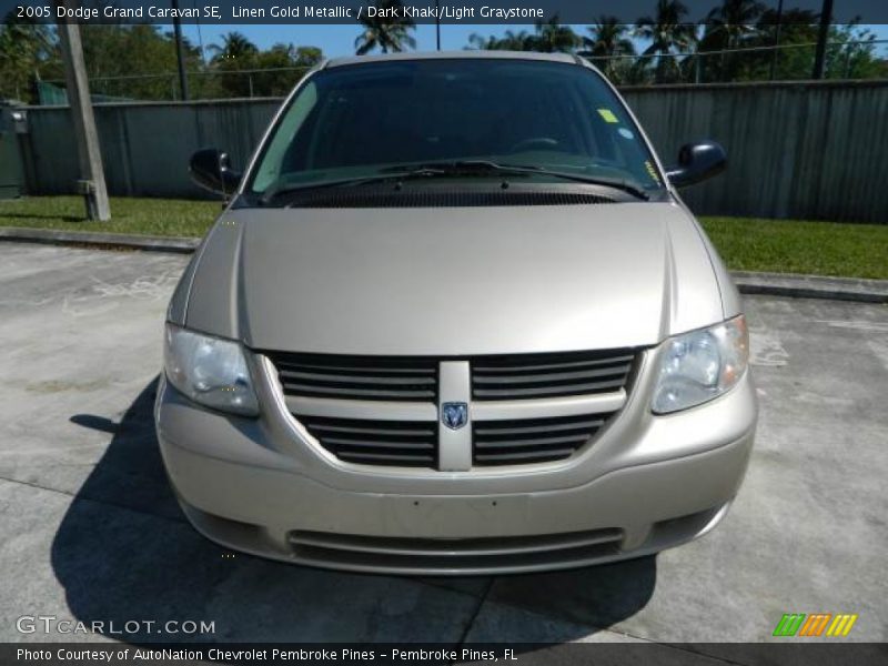 Linen Gold Metallic / Dark Khaki/Light Graystone 2005 Dodge Grand Caravan SE