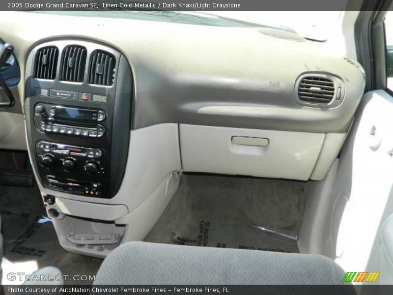 Linen Gold Metallic / Dark Khaki/Light Graystone 2005 Dodge Grand Caravan SE