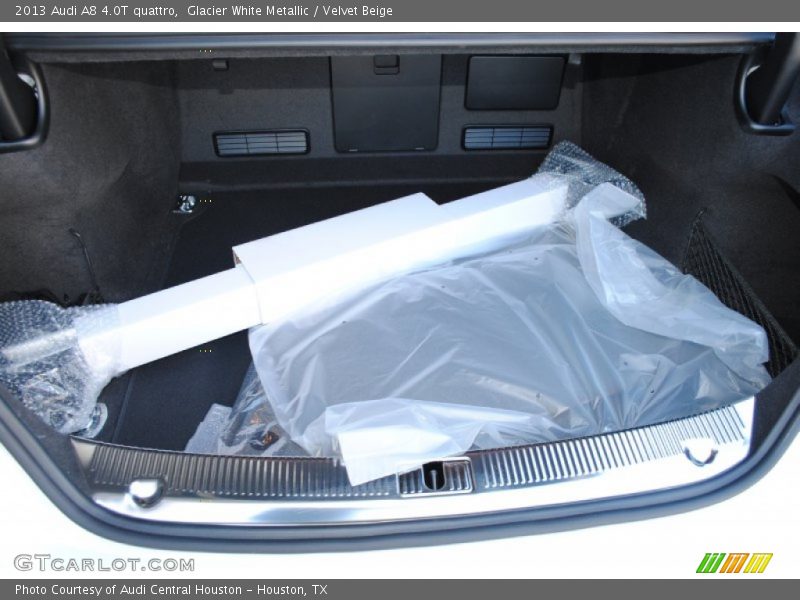 Glacier White Metallic / Velvet Beige 2013 Audi A8 4.0T quattro