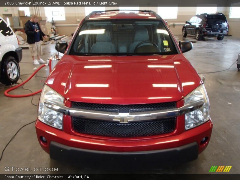 Salsa Red Metallic / Light Gray 2005 Chevrolet Equinox LS AWD