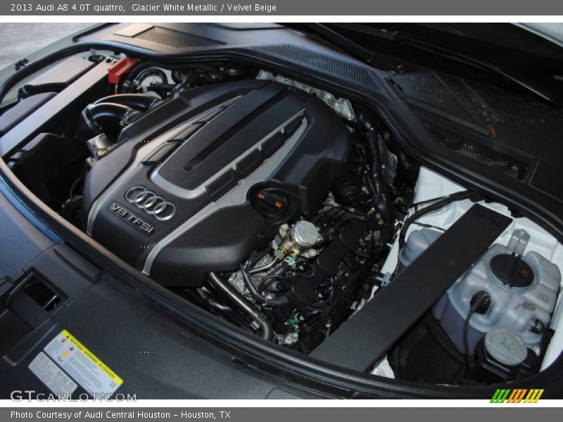  2013 A8 4.0T quattro Engine - 4.0 Liter FSI Twin-Turbocharged DOHC 32-Valve VVT V8