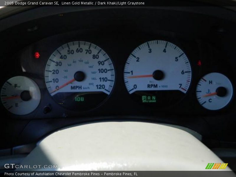 Linen Gold Metallic / Dark Khaki/Light Graystone 2005 Dodge Grand Caravan SE