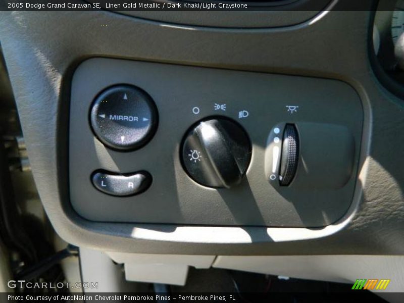 Linen Gold Metallic / Dark Khaki/Light Graystone 2005 Dodge Grand Caravan SE