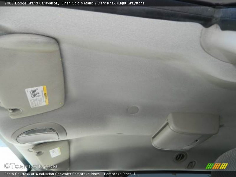 Linen Gold Metallic / Dark Khaki/Light Graystone 2005 Dodge Grand Caravan SE