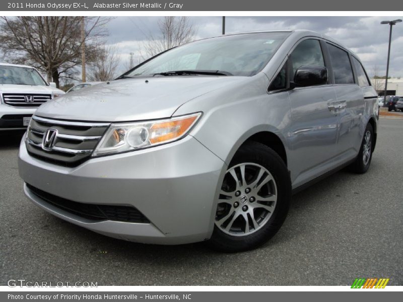 Alabaster Silver Metallic / Gray 2011 Honda Odyssey EX-L