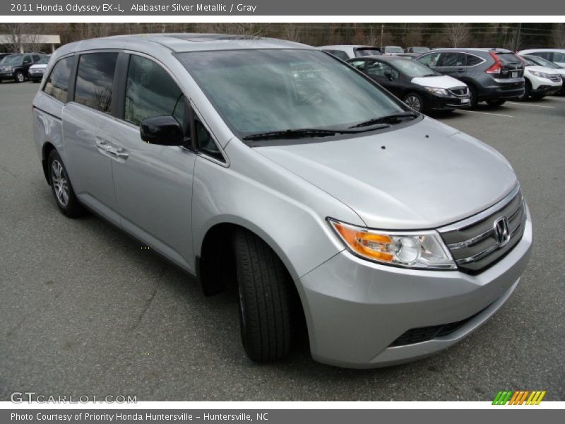 Alabaster Silver Metallic / Gray 2011 Honda Odyssey EX-L
