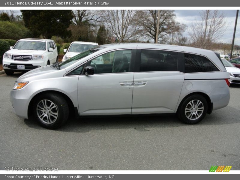 Alabaster Silver Metallic / Gray 2011 Honda Odyssey EX-L