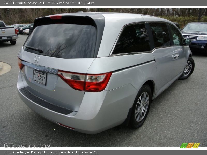 Alabaster Silver Metallic / Gray 2011 Honda Odyssey EX-L