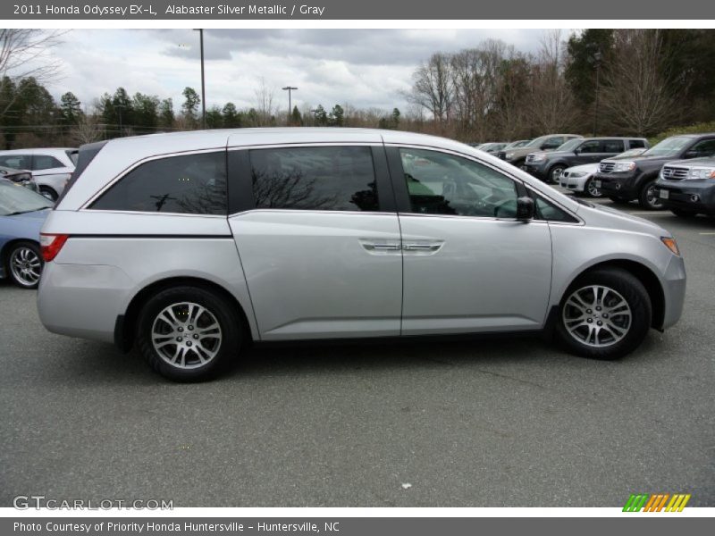 Alabaster Silver Metallic / Gray 2011 Honda Odyssey EX-L