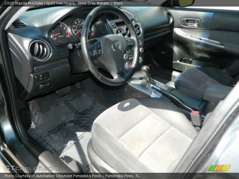 Black Interior - 2005 MAZDA6 i Sport Hatchback 