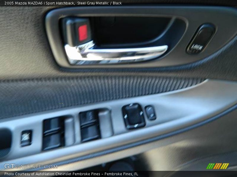 Steel Gray Metallic / Black 2005 Mazda MAZDA6 i Sport Hatchback