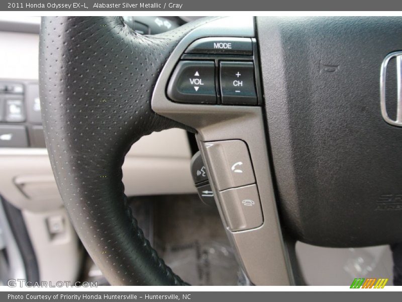 Alabaster Silver Metallic / Gray 2011 Honda Odyssey EX-L