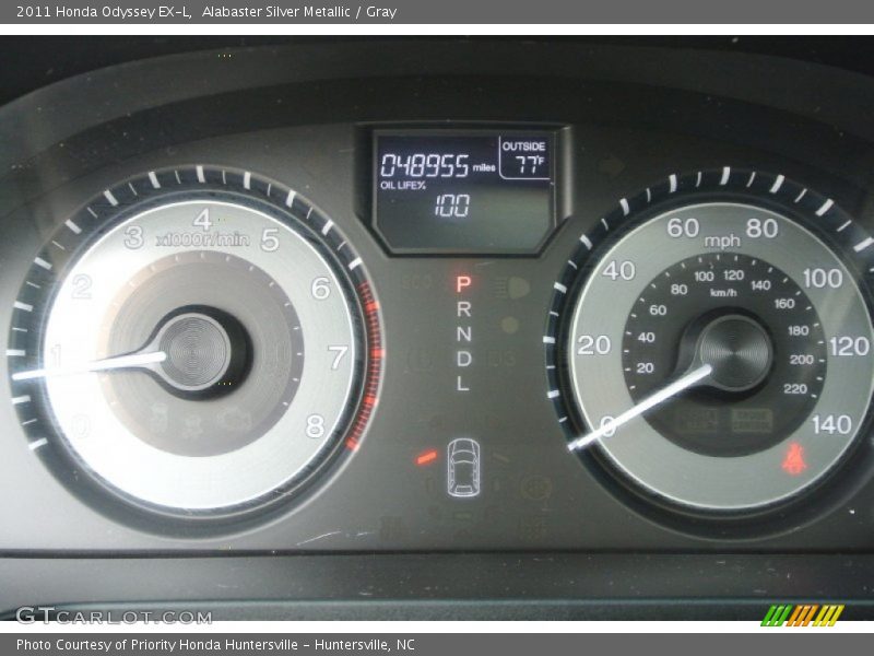 Alabaster Silver Metallic / Gray 2011 Honda Odyssey EX-L