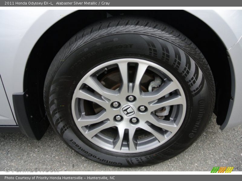 Alabaster Silver Metallic / Gray 2011 Honda Odyssey EX-L