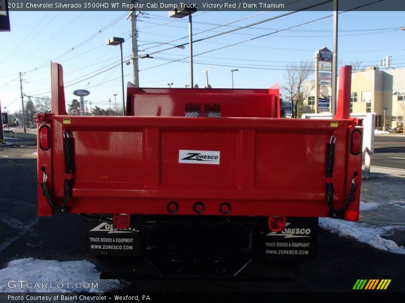 Victory Red / Dark Titanium 2013 Chevrolet Silverado 3500HD WT Regular Cab Dump Truck