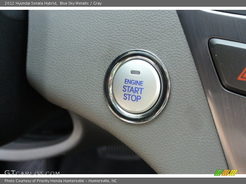Blue Sky Metallic / Gray 2012 Hyundai Sonata Hybrid