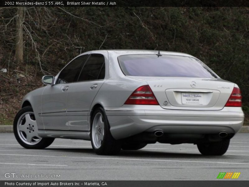Brilliant Silver Metallic / Ash 2002 Mercedes-Benz S 55 AMG