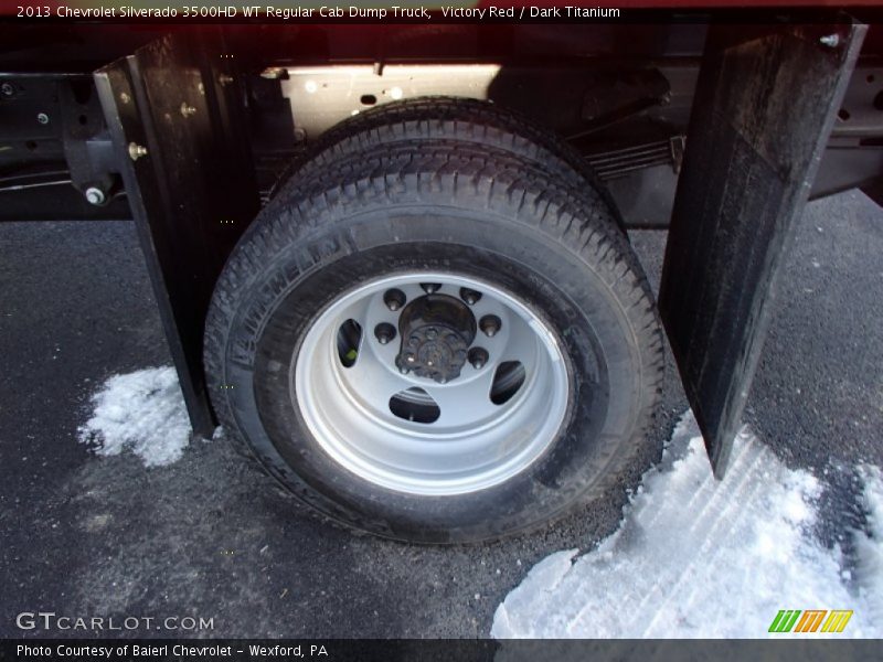 Victory Red / Dark Titanium 2013 Chevrolet Silverado 3500HD WT Regular Cab Dump Truck