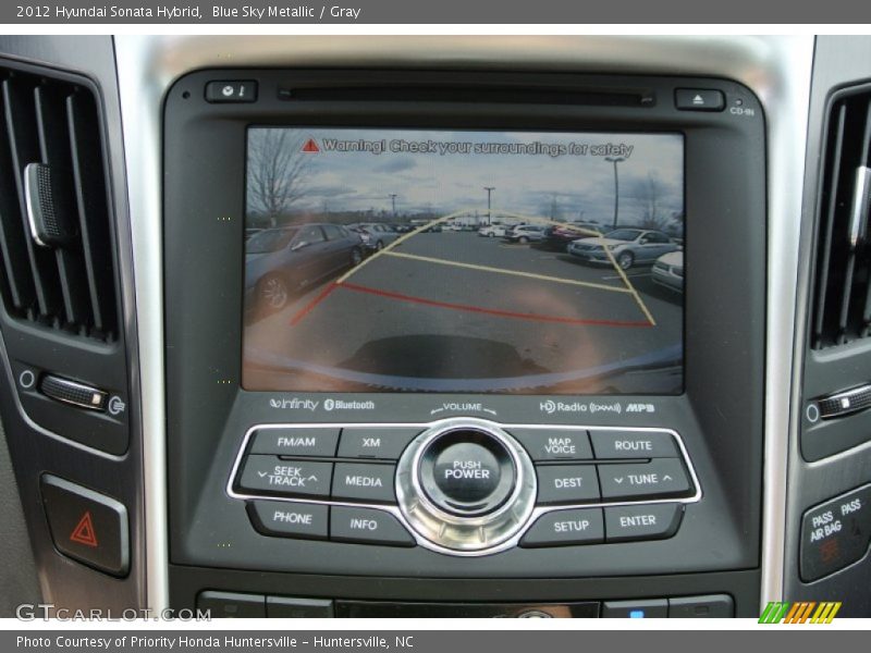 Blue Sky Metallic / Gray 2012 Hyundai Sonata Hybrid