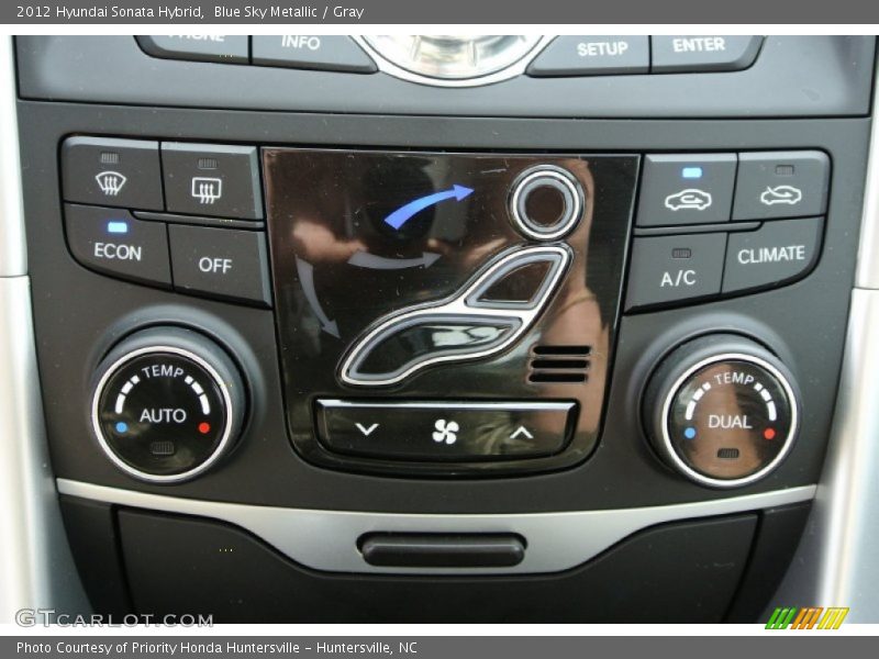 Blue Sky Metallic / Gray 2012 Hyundai Sonata Hybrid