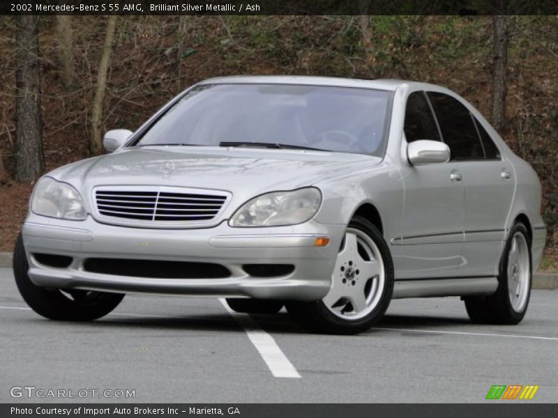 Brilliant Silver Metallic / Ash 2002 Mercedes-Benz S 55 AMG