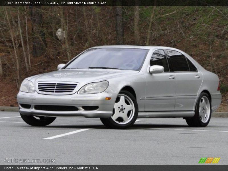 Brilliant Silver Metallic / Ash 2002 Mercedes-Benz S 55 AMG