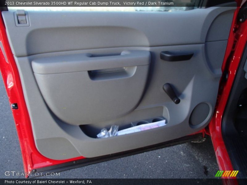 Victory Red / Dark Titanium 2013 Chevrolet Silverado 3500HD WT Regular Cab Dump Truck
