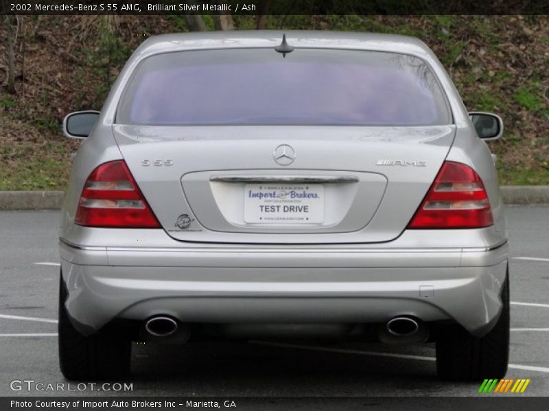 Brilliant Silver Metallic / Ash 2002 Mercedes-Benz S 55 AMG