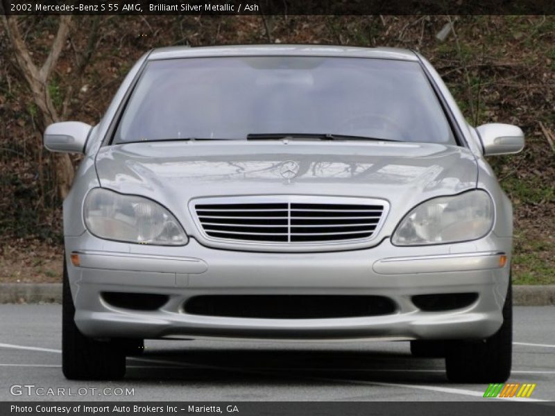Brilliant Silver Metallic / Ash 2002 Mercedes-Benz S 55 AMG