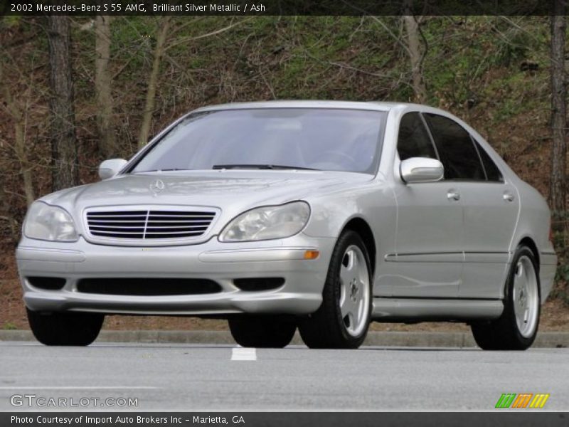 Brilliant Silver Metallic / Ash 2002 Mercedes-Benz S 55 AMG