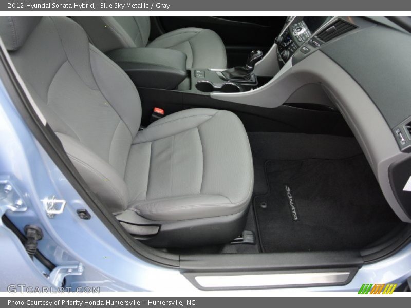 Blue Sky Metallic / Gray 2012 Hyundai Sonata Hybrid