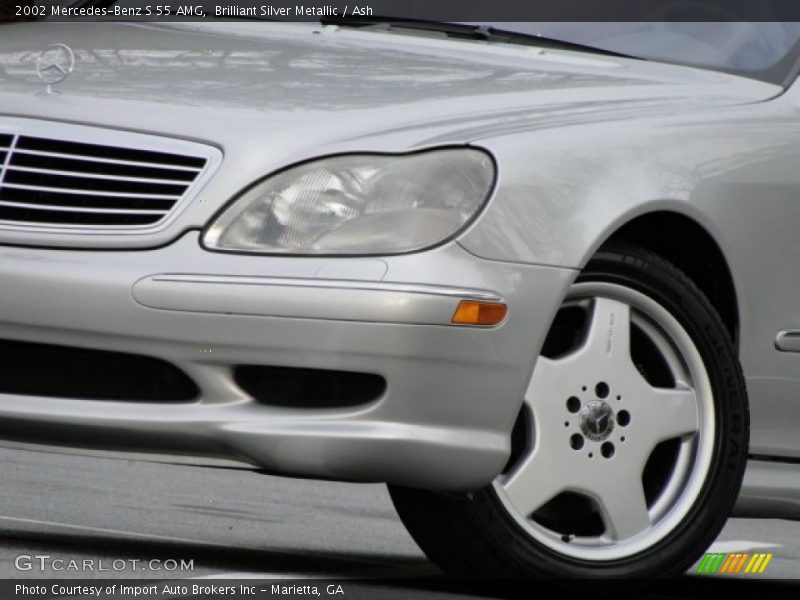 Brilliant Silver Metallic / Ash 2002 Mercedes-Benz S 55 AMG