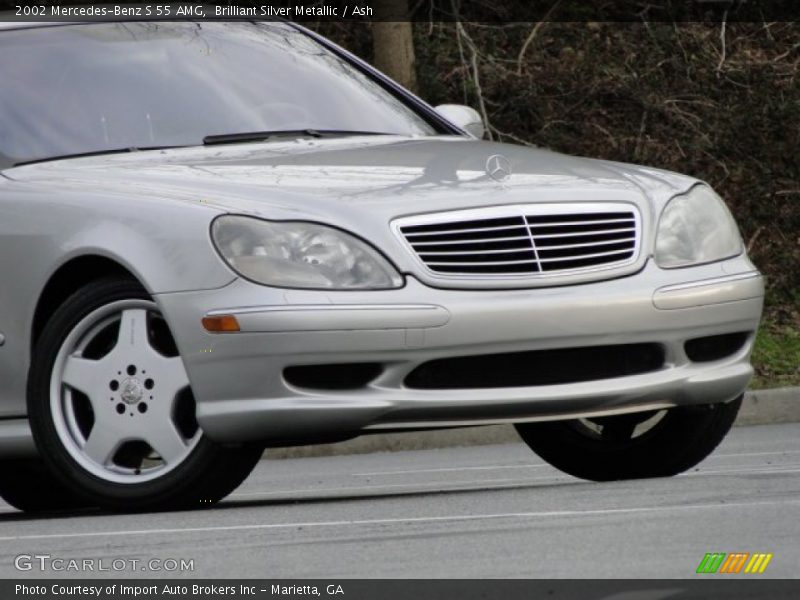 Brilliant Silver Metallic / Ash 2002 Mercedes-Benz S 55 AMG