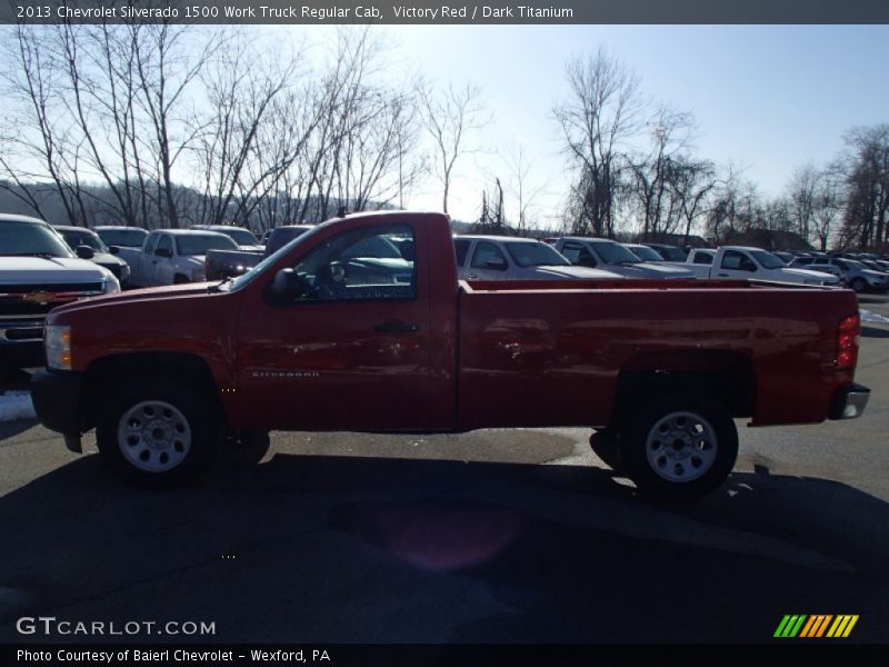 Victory Red / Dark Titanium 2013 Chevrolet Silverado 1500 Work Truck Regular Cab