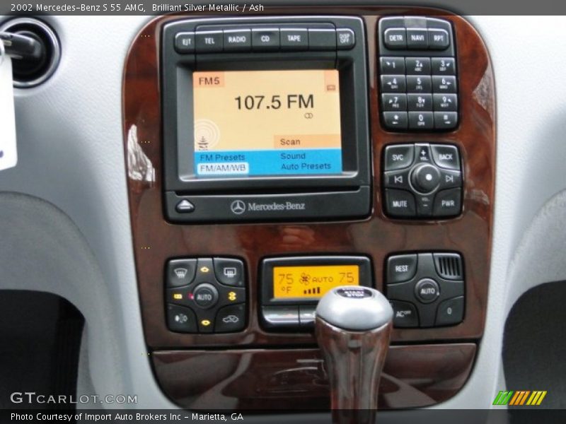 Controls of 2002 S 55 AMG