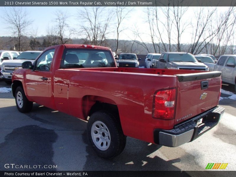 Victory Red / Dark Titanium 2013 Chevrolet Silverado 1500 Work Truck Regular Cab
