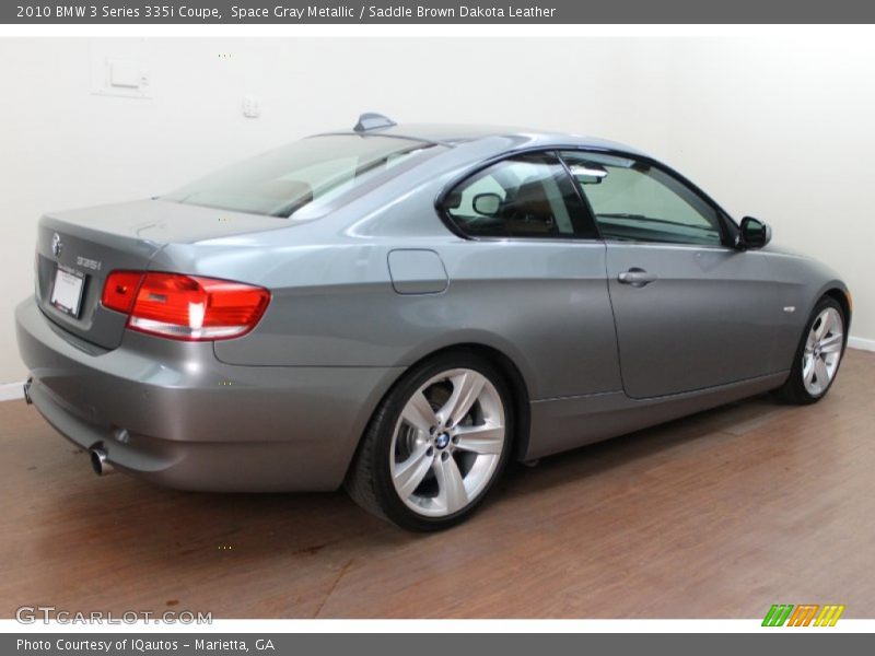Space Gray Metallic / Saddle Brown Dakota Leather 2010 BMW 3 Series 335i Coupe