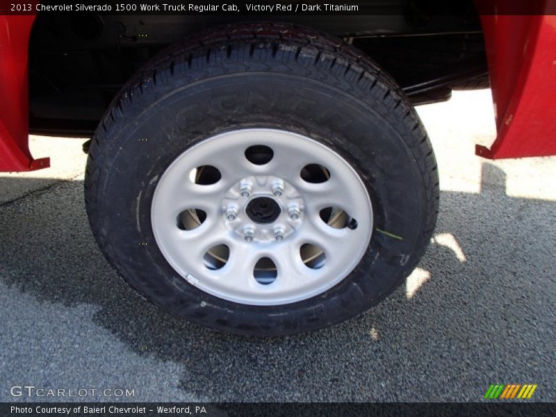 Victory Red / Dark Titanium 2013 Chevrolet Silverado 1500 Work Truck Regular Cab