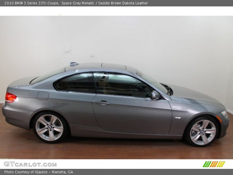 Space Gray Metallic / Saddle Brown Dakota Leather 2010 BMW 3 Series 335i Coupe