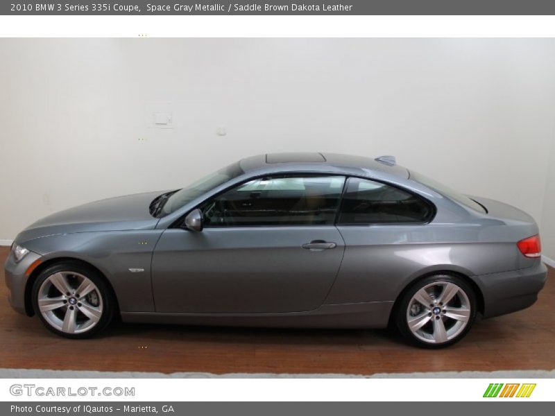 Space Gray Metallic / Saddle Brown Dakota Leather 2010 BMW 3 Series 335i Coupe