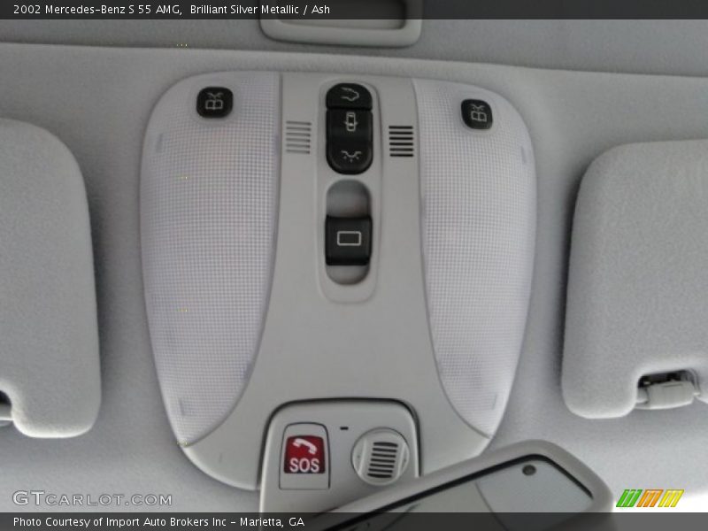 Brilliant Silver Metallic / Ash 2002 Mercedes-Benz S 55 AMG