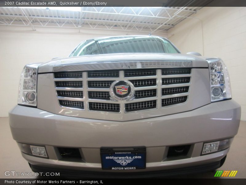 Quicksilver / Ebony/Ebony 2007 Cadillac Escalade AWD