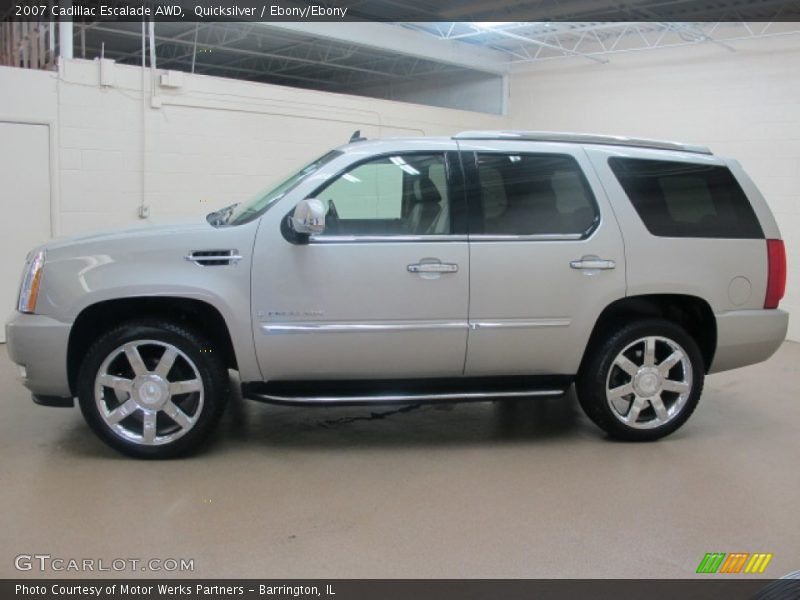 Quicksilver / Ebony/Ebony 2007 Cadillac Escalade AWD