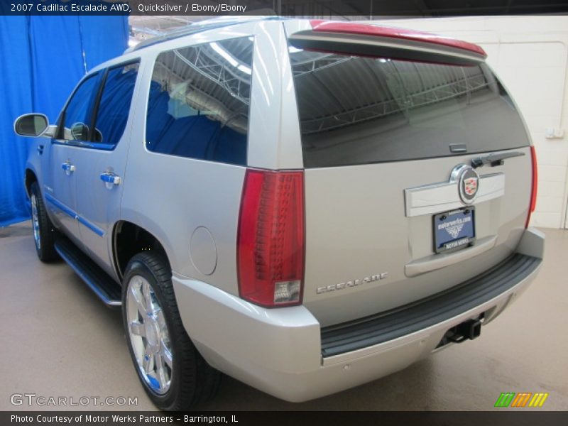 Quicksilver / Ebony/Ebony 2007 Cadillac Escalade AWD