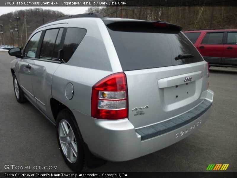 Bright Silver Metallic / Dark Slate Gray 2008 Jeep Compass Sport 4x4