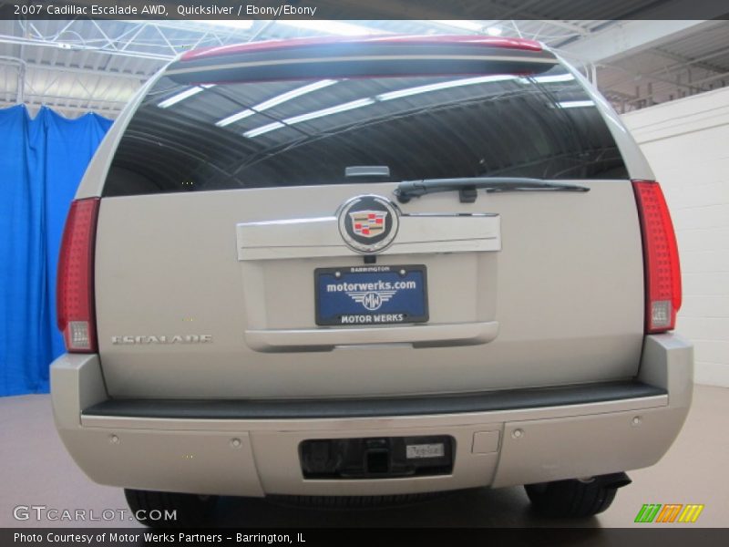 Quicksilver / Ebony/Ebony 2007 Cadillac Escalade AWD
