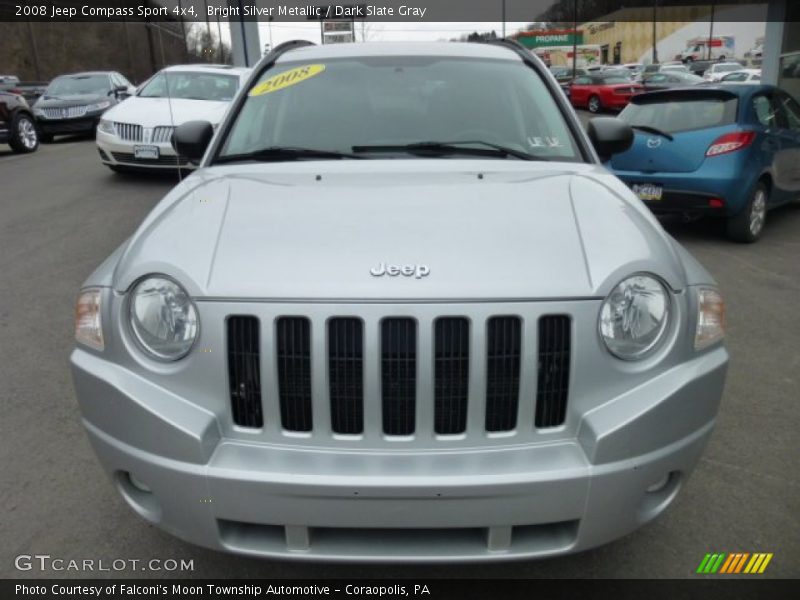 Bright Silver Metallic / Dark Slate Gray 2008 Jeep Compass Sport 4x4