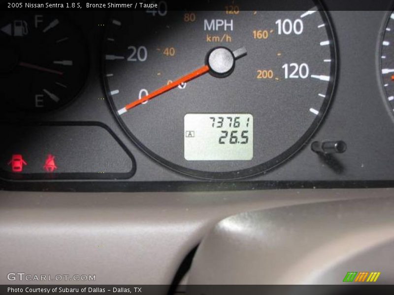 Bronze Shimmer / Taupe 2005 Nissan Sentra 1.8 S
