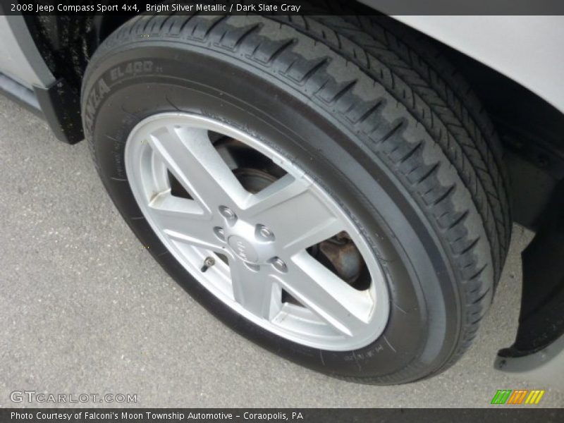 Bright Silver Metallic / Dark Slate Gray 2008 Jeep Compass Sport 4x4