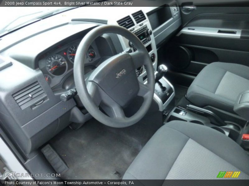 Dark Slate Gray Interior - 2008 Compass Sport 4x4 